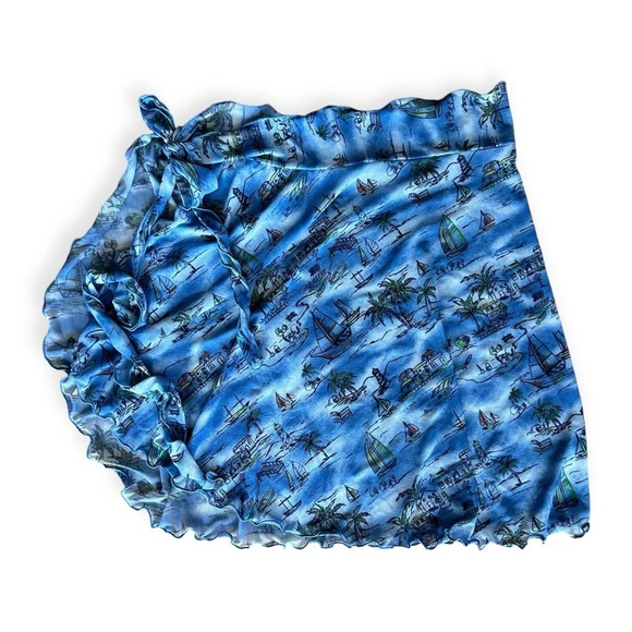 NEW Only Hearts Sail Away Sarong Swim Free People Coverup Mini Skirt - Picture 2 of 8